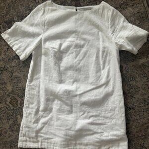 Abercrombie Short-Sleeve Linen-Blend Shirt Dress Size MP